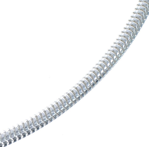 Genuine Sterling Silver 20" Italian Snake Chain Necklace KX120880